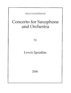 Lewis Spratlan Concerto